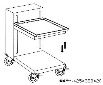 SYCBW-TLD-580 水平滑動餐盤升降車58*58*86CM