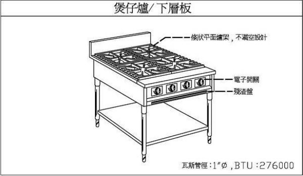 SYCBW-1YX 煲仔爐下層板