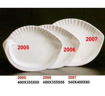 SYHSC-M-2005乳白色系列美耐皿-18"貝殼盤