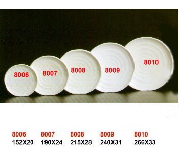 SYHSC-M-8009乳白色系列美耐皿-9.5"蟠桃盤