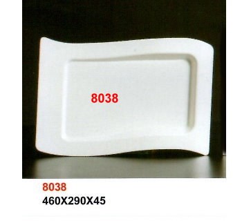 SYHSC-M-8038乳白色系列美耐皿-18"長波浪盤