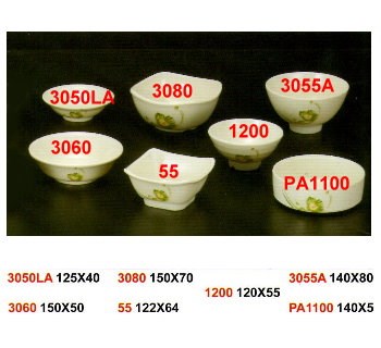SYHSC-F-3080福蓉花系列美耐皿-6"四方角碗