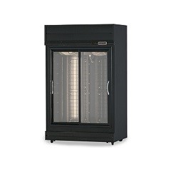SYDR-SG-40A20 二門玻璃滑門冷藏展示櫃-霧黑