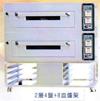 SYCD-L204ST-EGO   電烤箱2層4盤8盤出爐架-EGO