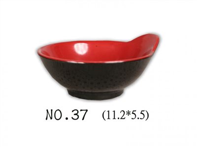SYSYL-RB-37紅黑系列美耐皿-五山小缽