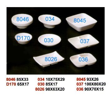 SYHSC-M-037乳白色系列美耐皿- 4"雙格豆油池