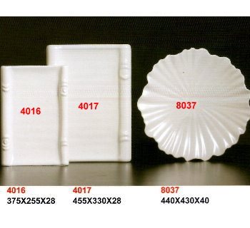 SYHSC-M-4016乳白色系列美耐皿-16"竹盤