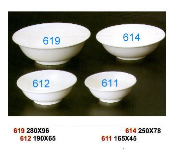 SYHSC-M-611乳白色系列美耐皿-6.5"湯碗