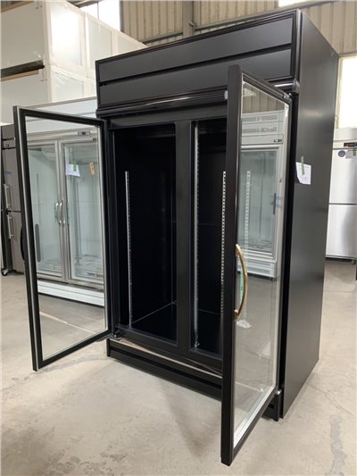 SYRS-S2004-1二門玻璃冷凍展示櫃(黑色)